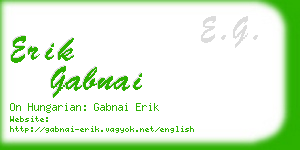 erik gabnai business card